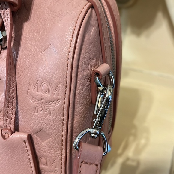 Authentic Boston Bag in Monogram Debossed Nappa Leather Pink - Picture 5 of 15